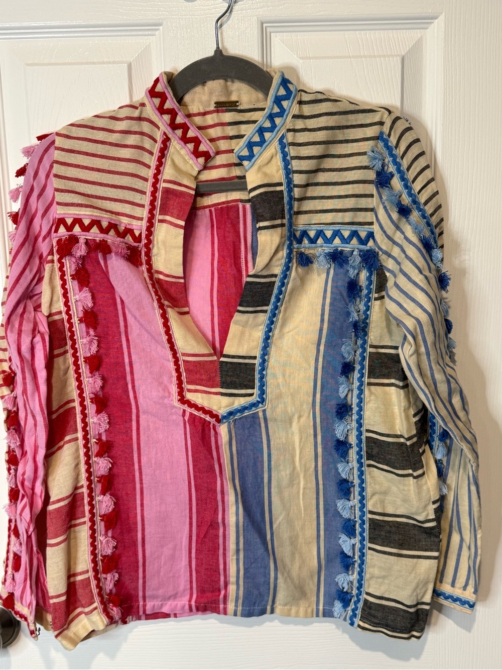 Dodo Bar Or Multi-Colored Bohemian Tassel Shirt